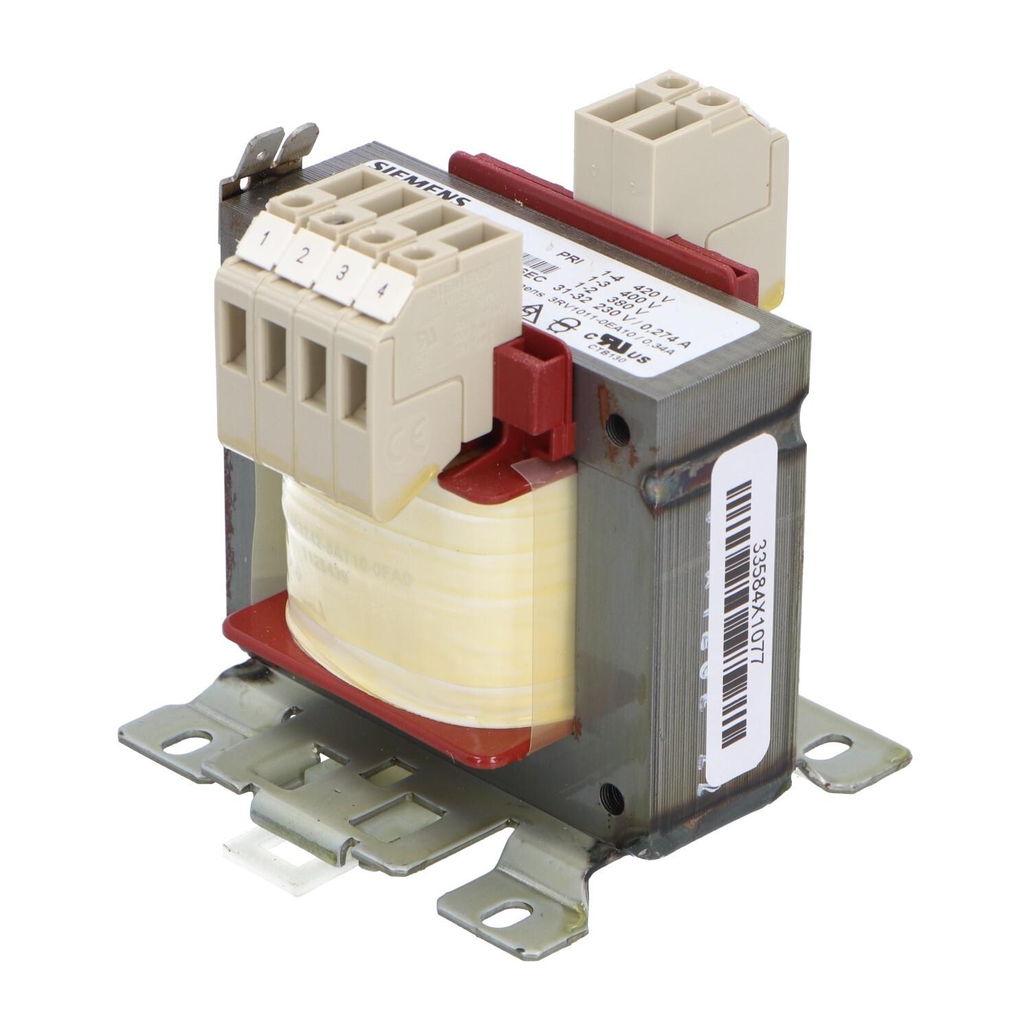 XFMR, 1-PH, 63VA, PRI 400V, SEC 27V, IP00