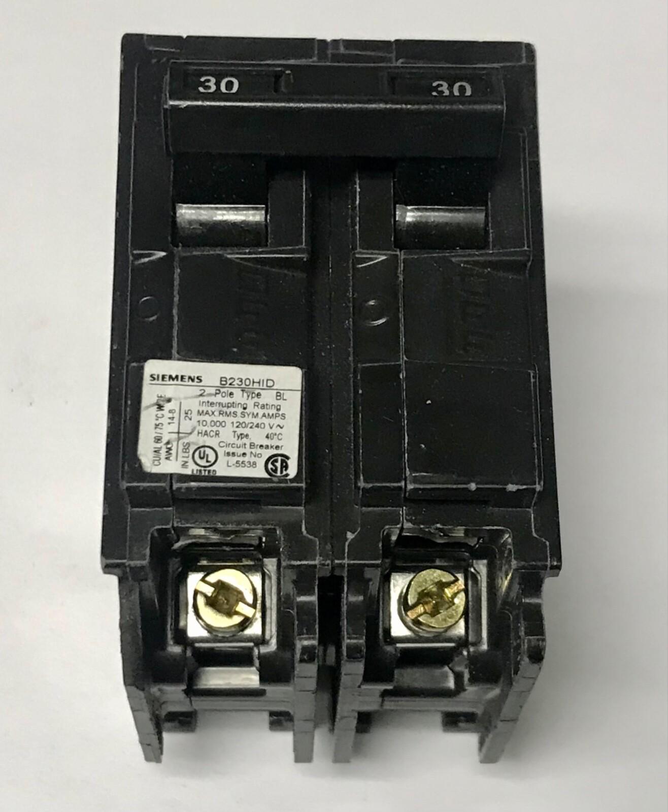 BREAKER 30A 1P 120240V 10K HID BL