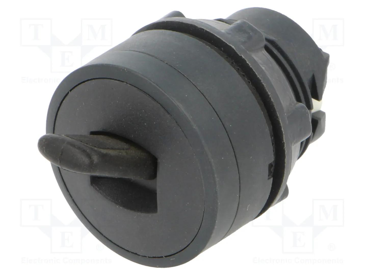 Toggle switch head, Harmony XB5, plastic, black, 22mm, 2 positions, stay put