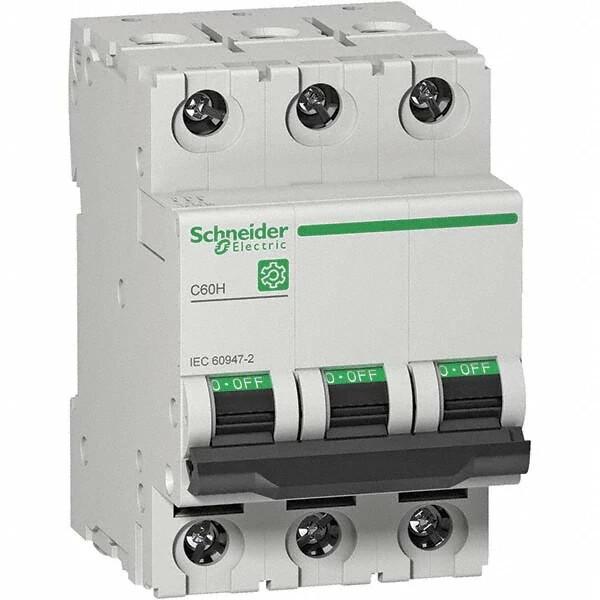 Miniature circuit breaker (MCB), Multi9 C60H, 3P, 4A, D curve, 15kA (IEC/EN 60947-2)