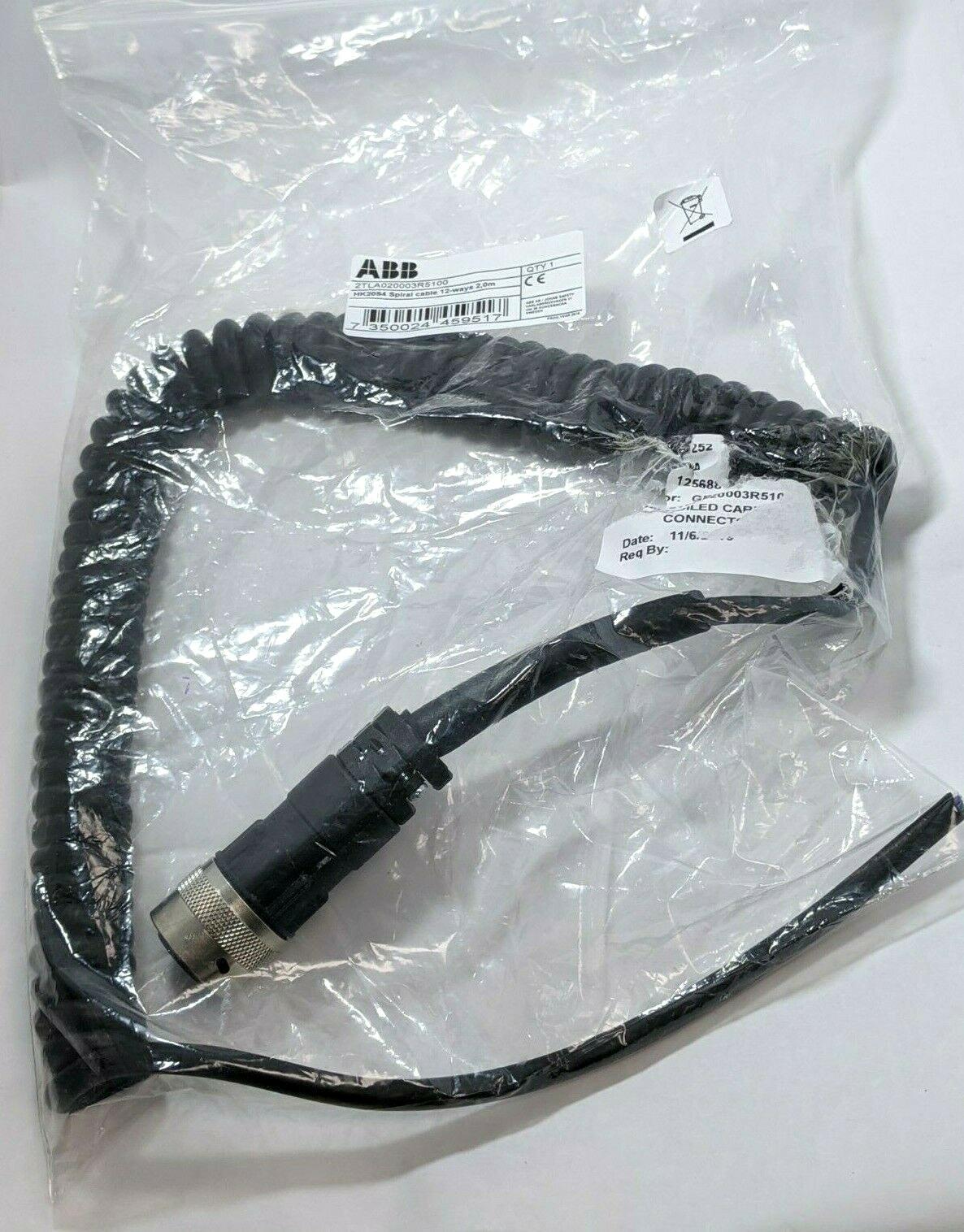 HK20S4 SPIRALCBL 12-WAYS, 2,0M ABB