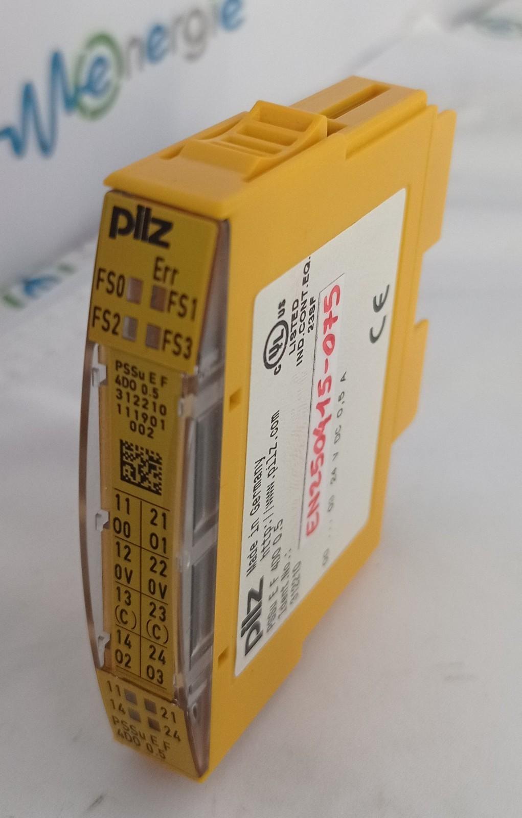 Pilz Safety Relay with Dual Force Guided Contacts