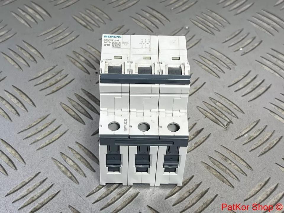 SUP PTOR 5SY6 3P 480V 16A 5K B-TRIP