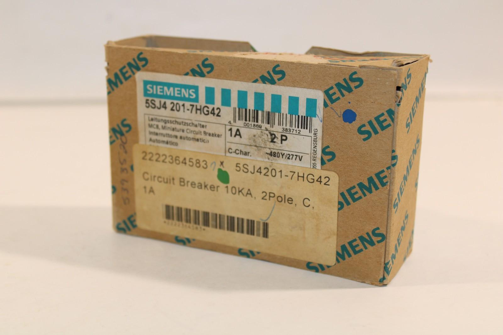 MCB 5SJ4 2P 480/277 1A 10K C-TRIP