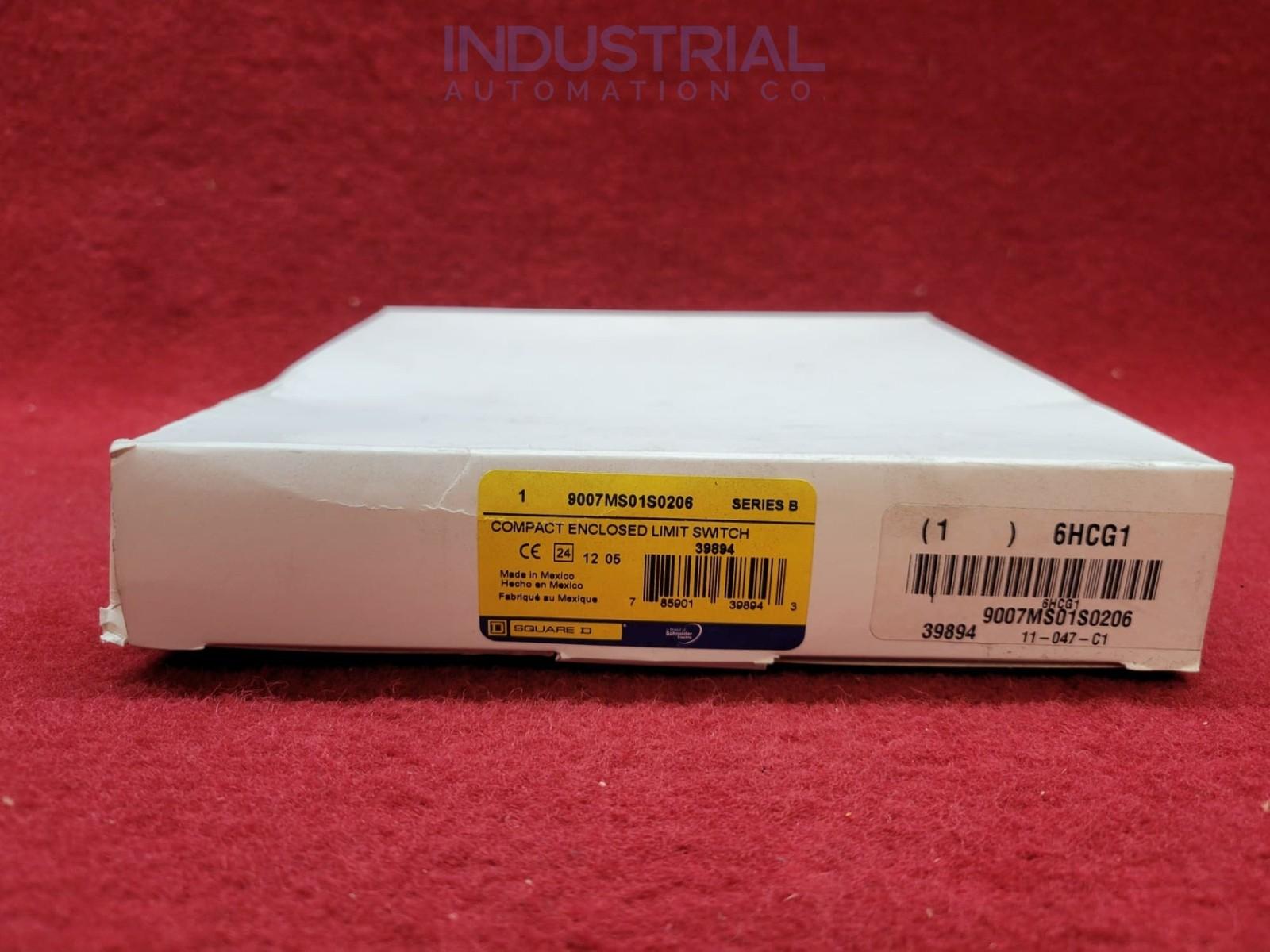 Limit switch, 9007MS, miniature, top plunger, 10A at 240VAC, 1NO/1NC, 6 feet of cable, side entrance, NEMA 4, 6P, 12, 13