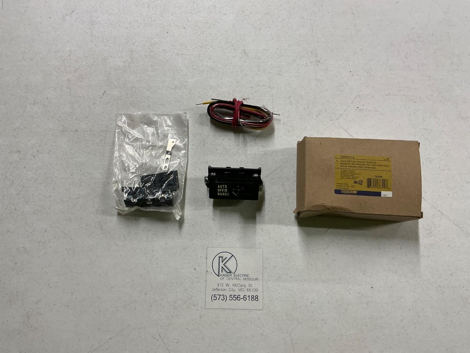 NEMA Motor Starter and contactor, Type S, hand/off/auto selector switch kit, NEMA 1