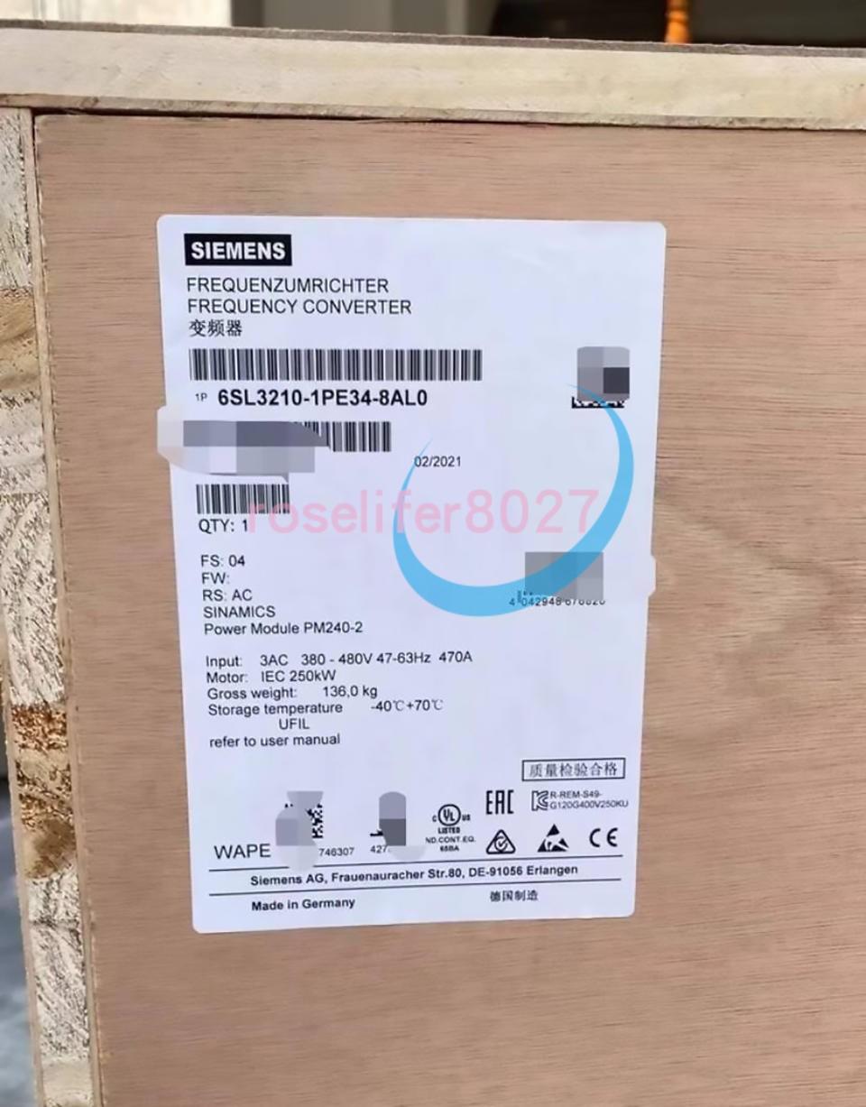 SINAMICS PM240-2 FSG-C2-400V-250kW