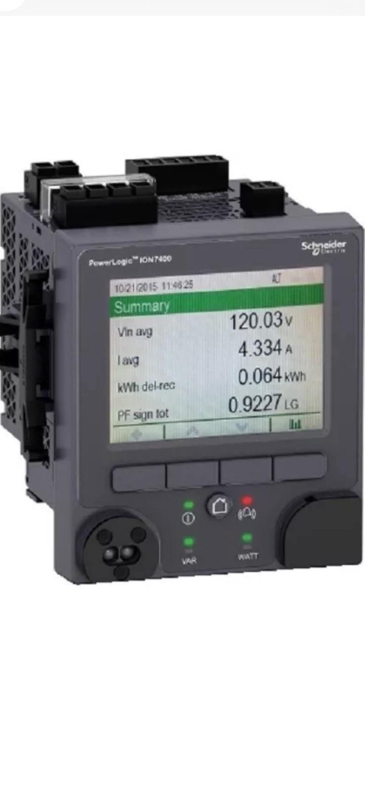 Power quality meter, PowerLogic ION7400, Standard, integrated display, 512 MB, 256 s/c