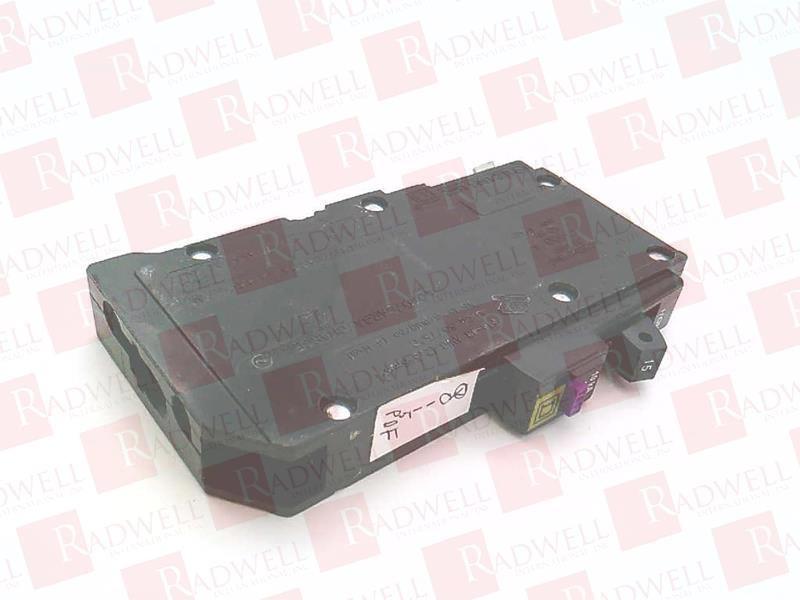 Mini circuit breaker, QO, 15A, 1 pole, 120VAC, 10kA, dual function, plug on neutral, plug in mount