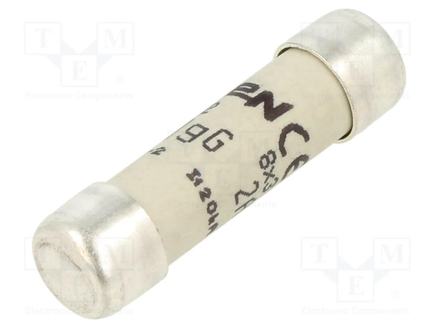 NFC cartridge fuses, TeSys GS, cylindrical 8.5mm x 31.5mm, fuse type gG, 400VAC, 2A, without striker
