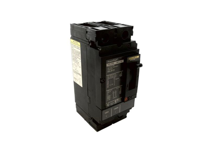 Circuit breaker, PowerPacT H, 125A, 2 pole, 600VAC, 18kA, lugs, thermal magnetic, 80%
