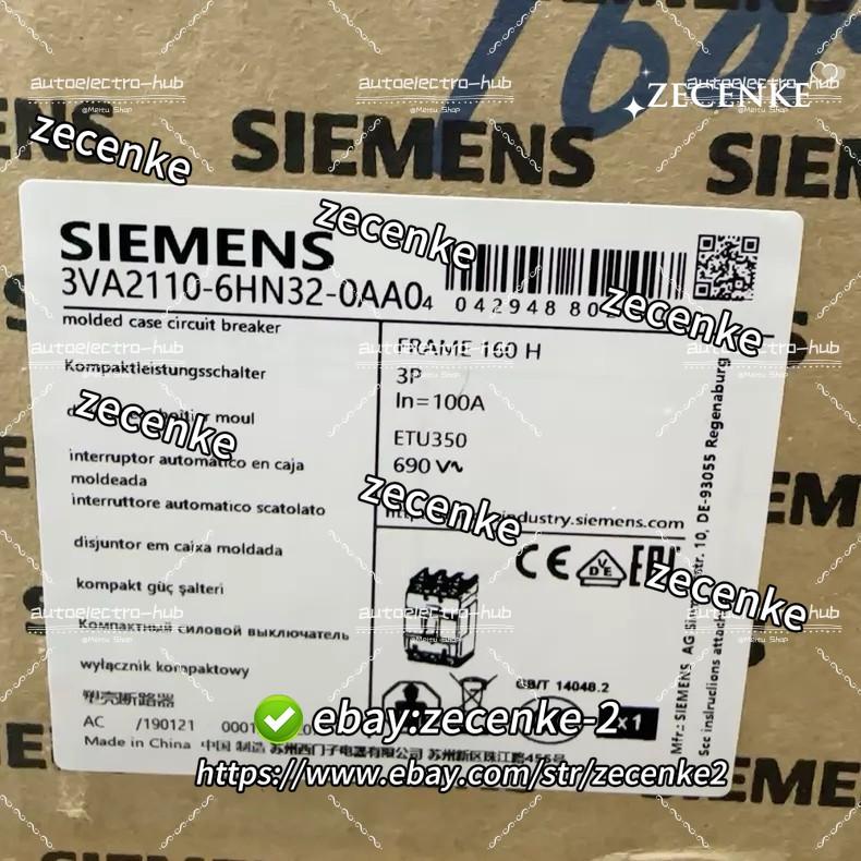 BRKR 3VA21 3P 100A 85KA ETU3-LSI NUT