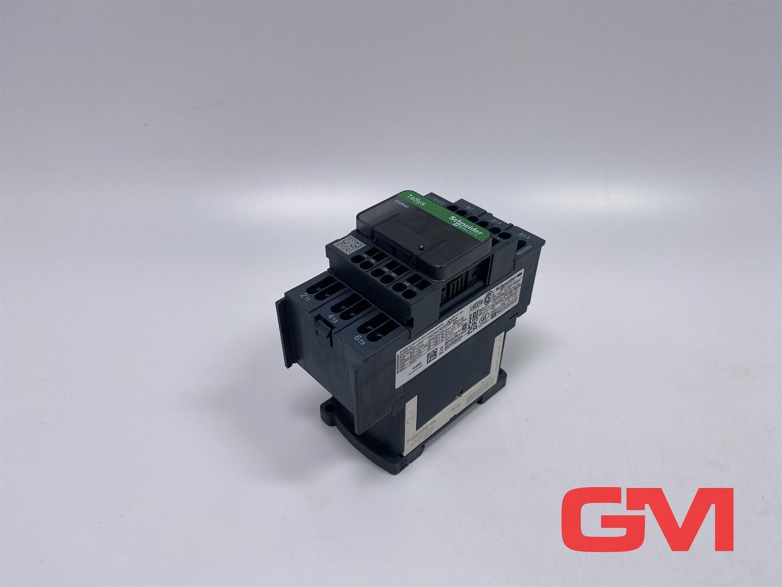 IEC contactor, TeSys Deca, nonreversing, 12A, 7.5HP at 480VAC, 3 phase, 3 pole, 3 NO, 24VDC coil, open style