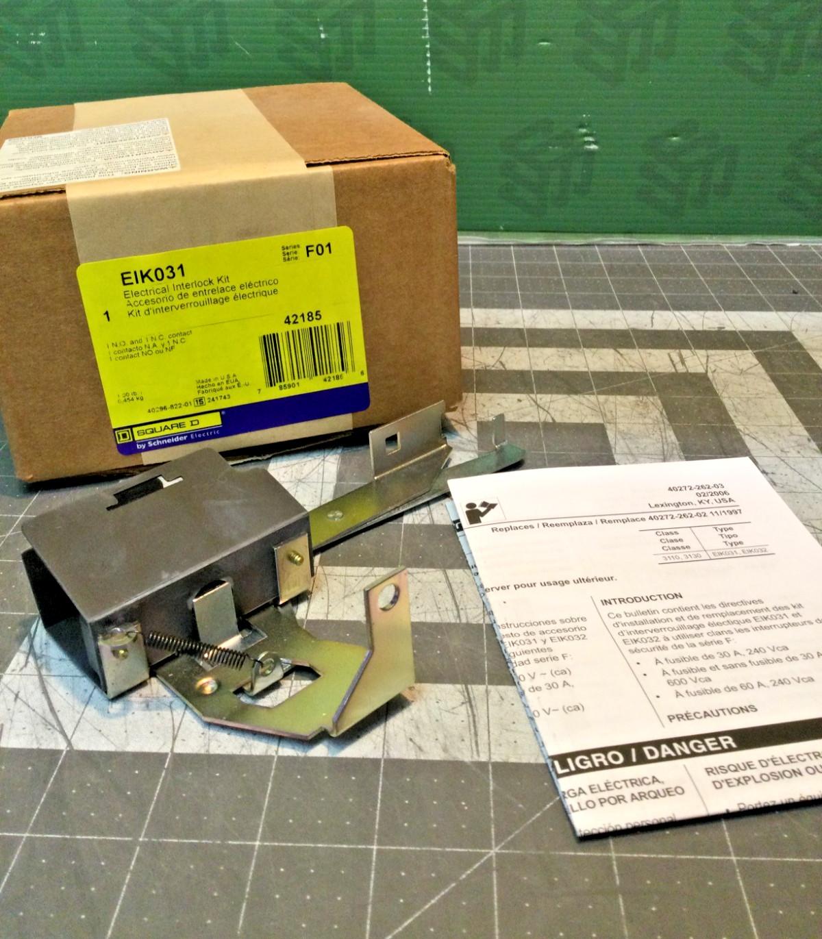 Interlock, safety switch, 1 x NO, 1 x NC contact, general duty fusible series F 60A or heavy duty series F5/F6