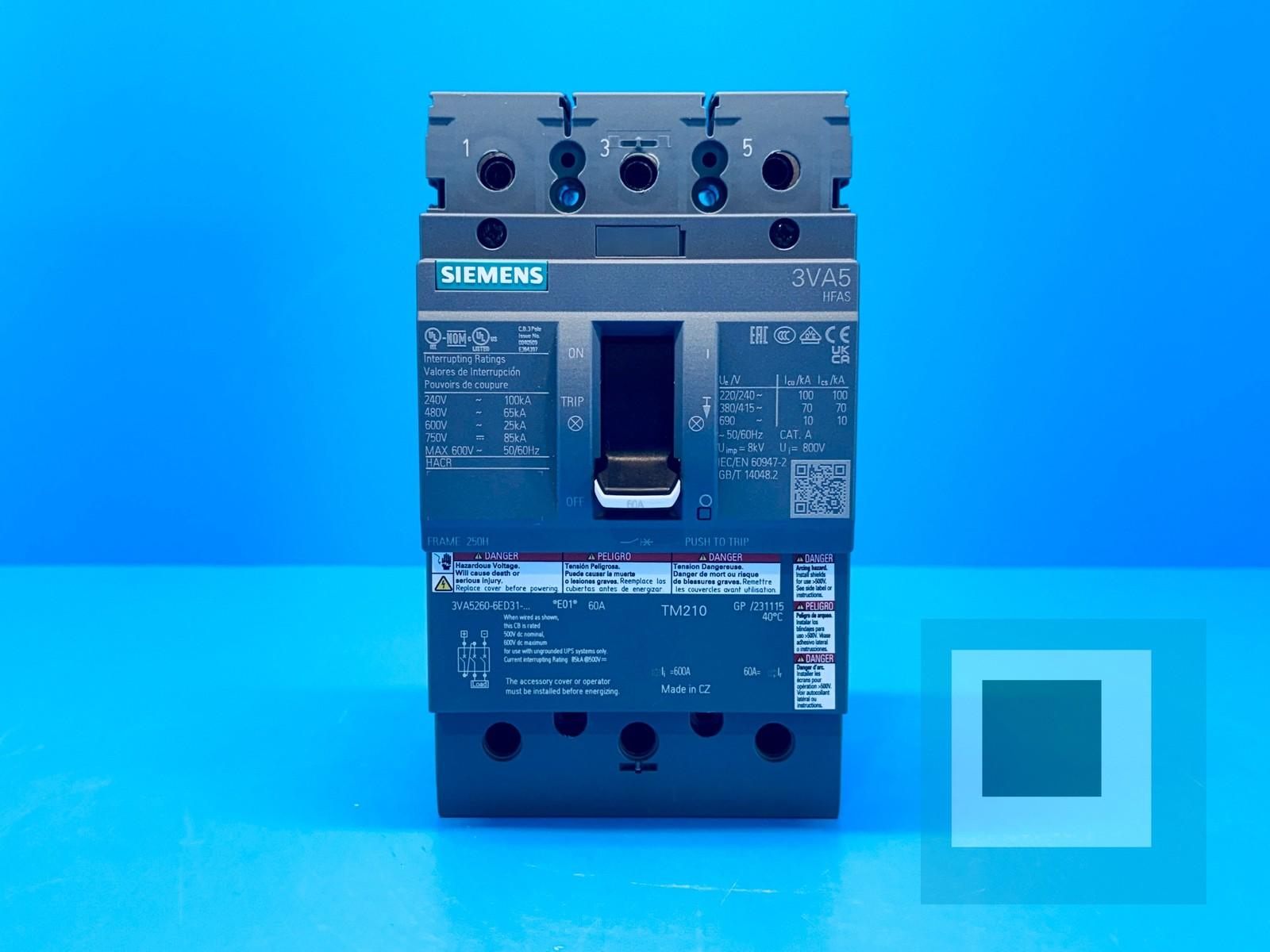 BRKR 3VA52 3P 60A 65KA FTFM