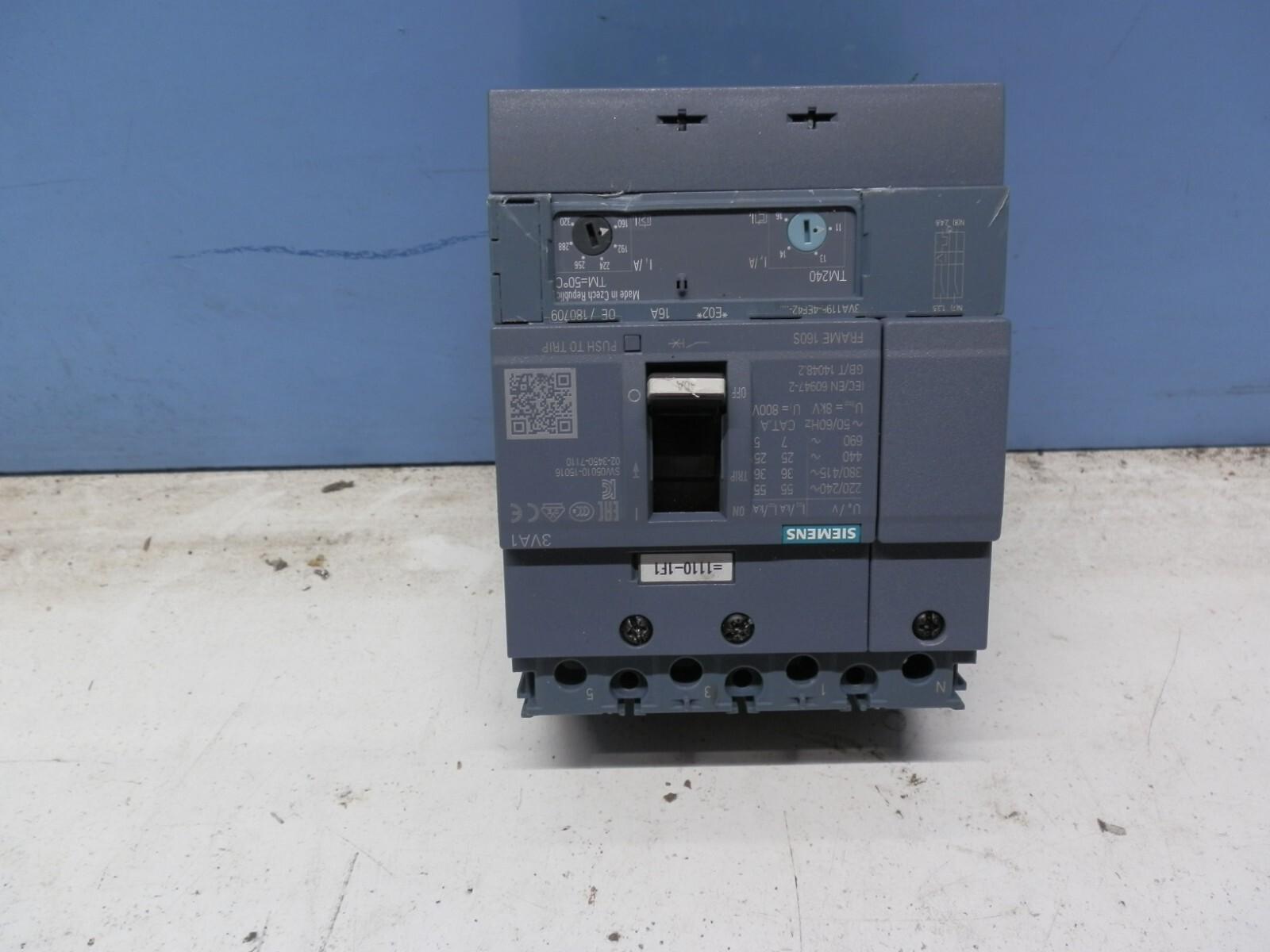 BRKR 3VA11 4P 16A 36KA ATAM NUT