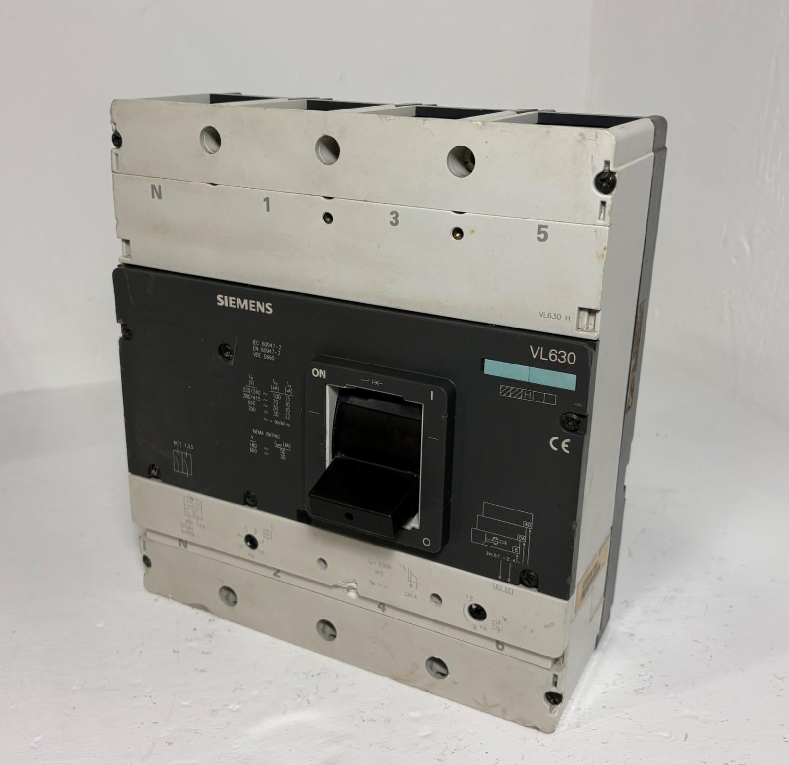 BREAKER VL 3P 630A 415V 70KA IEC