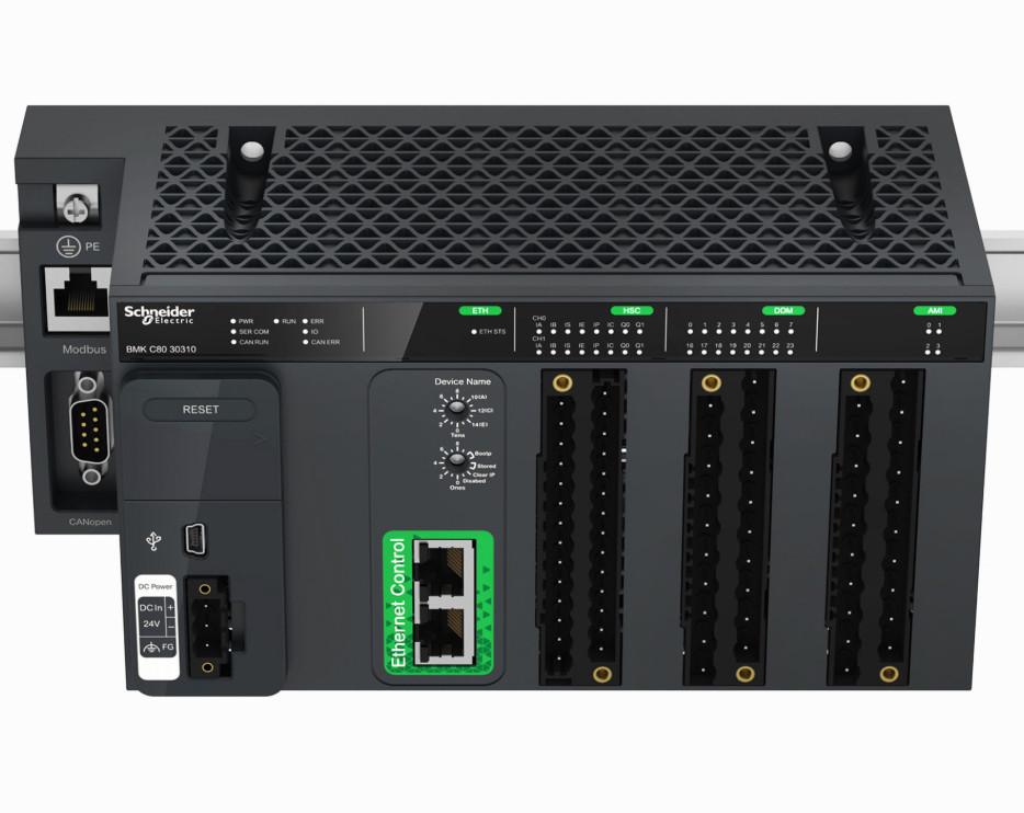 Modicon MC80, Controller, 8 DI, 12 DO, 2 HSC, 4 AI