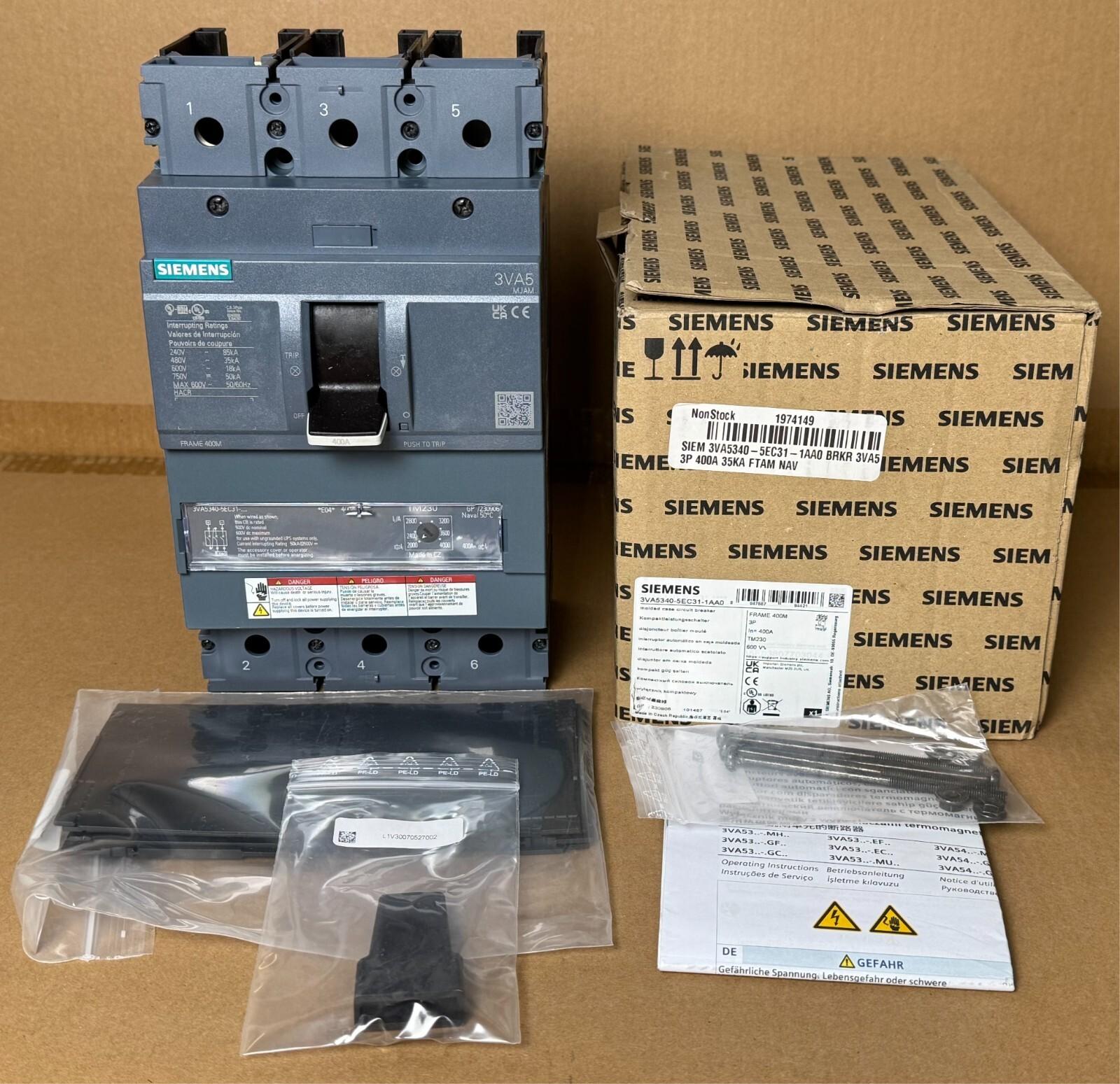 BRKR 3VA53 3P 400A 35KA FTAM NAV