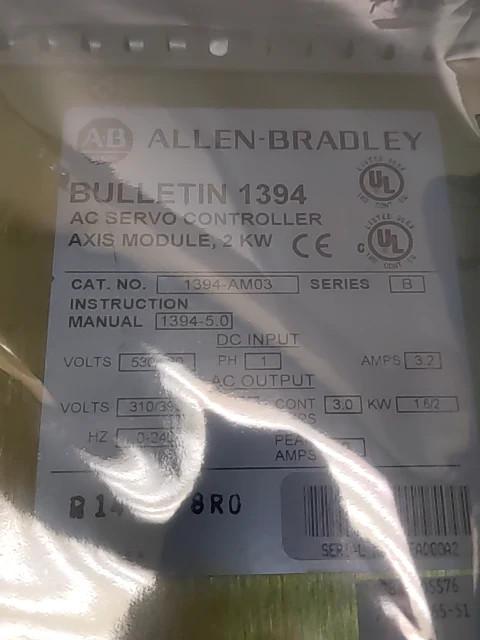 Contrôleur D'Axe CA Allen Bradley 1394-AM03 2KW Série Remis Neuf