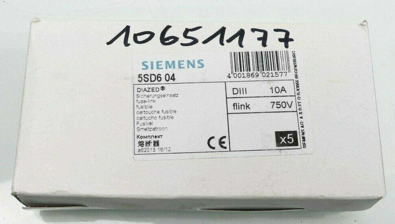 DIAZED FUSE LINK, 10 AMP, AC/DC, 750V