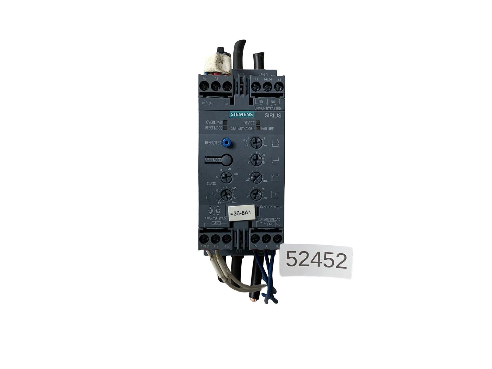 SOFTSTART, 72A, 37KW, 400V, AC480V, 24V, SCRW