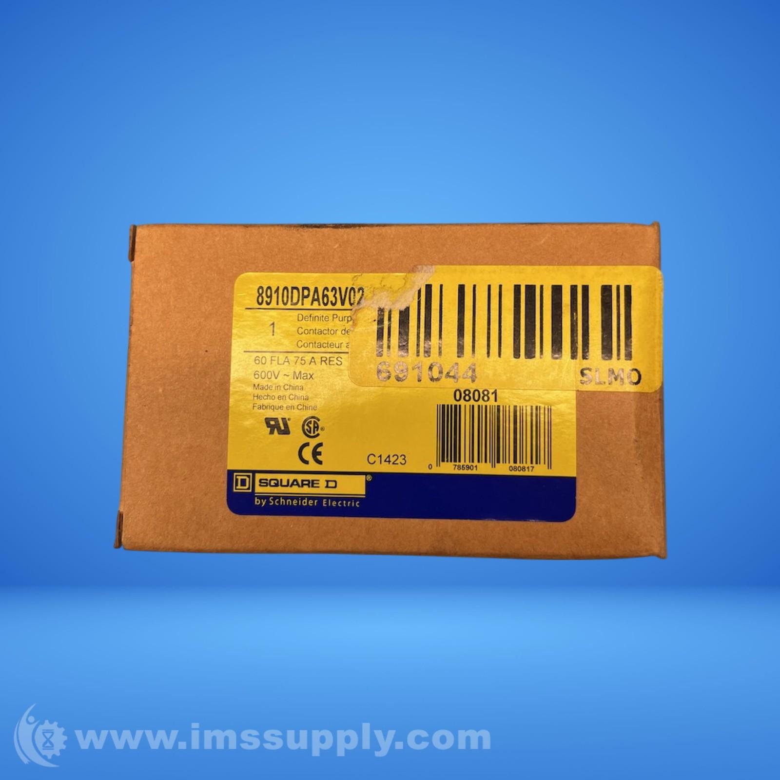Contactor, Definite Purpose, 60A, 3 pole, 30HP at 575VAC, 3 phase, 110/120VAC 50/60Hz coil, open