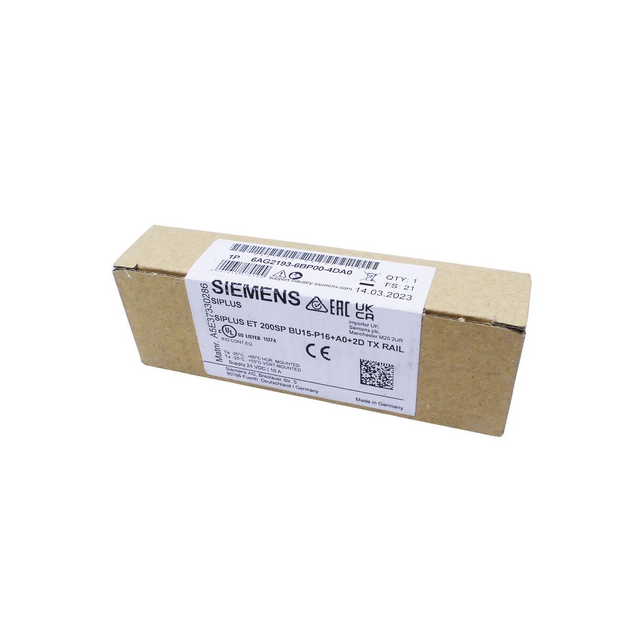 SIPLUS ET 200SP BU15-P16+A0+2D TX RAIL