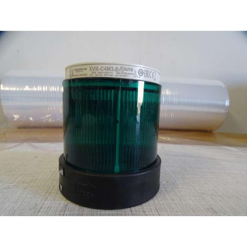 Indicator bank, Harmony XVB, illuminated unit, plastic, green, 70mm, flashing, for bulb or LED, 48... 230V AC