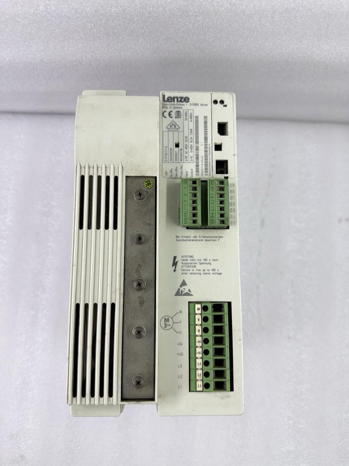 EVF8217-E 00400039 INVERTISSEUR 7,5KW 380V NON TESTÉ VENDRE TEL QUEL)