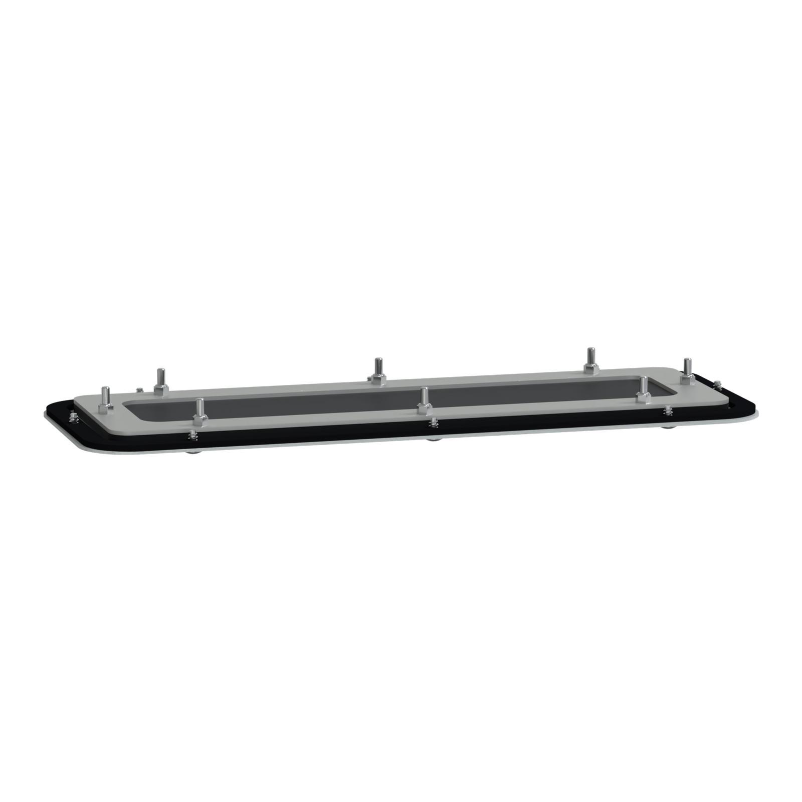 Spacial S3D flexicable gland plate with membrane pearcable 278 x 63 mm