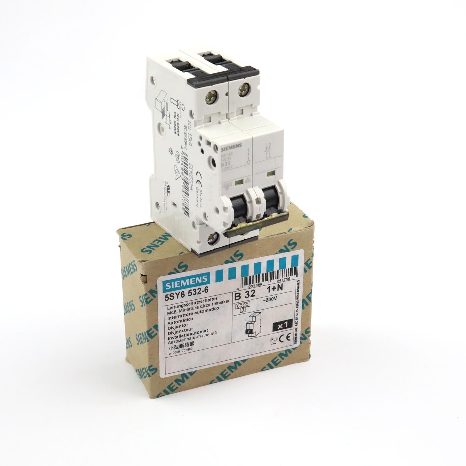 SUP PTOR 5SY6 1P+N 240V 32A 7.5K B-TRIP