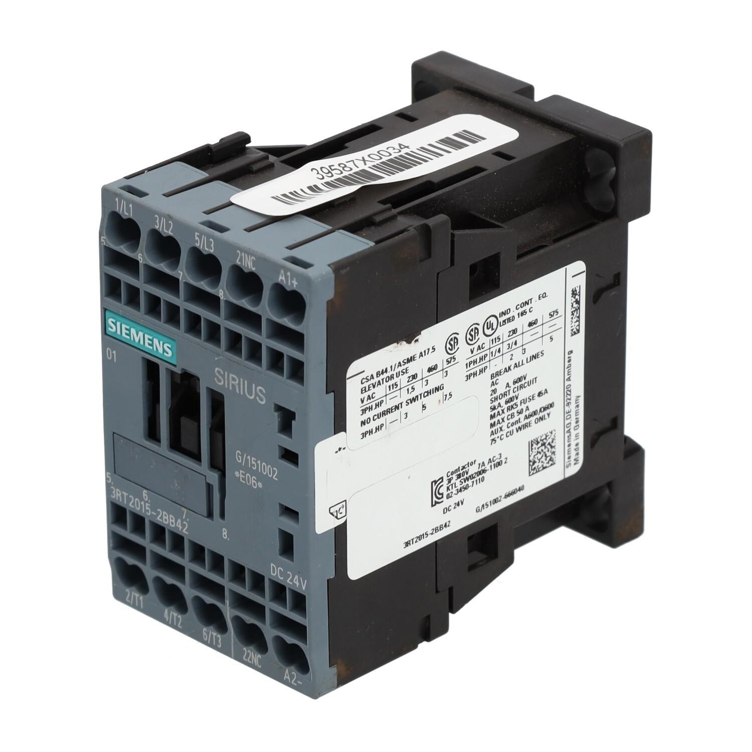 CONTACTOR S00 7A 24VDC 1NC SPRG