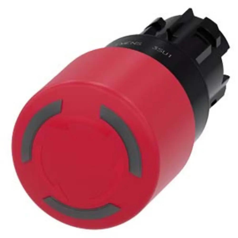 ILLUM EMERG-STOP, TWIST REL RED MH Ø 30MM