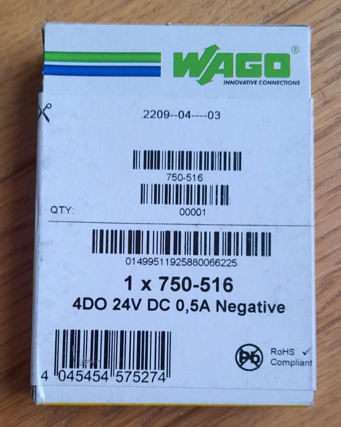 4-channel digital output; 24 VDC; 0.5 A; Low-side switching