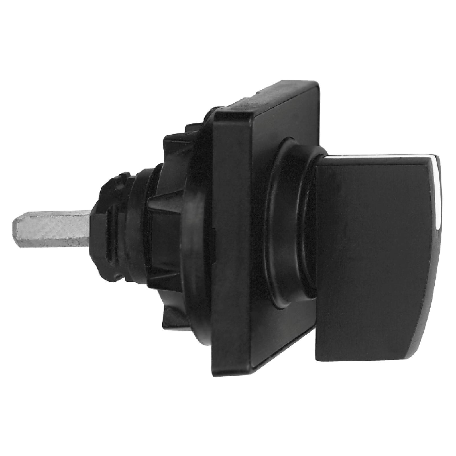 Cam switch operating head, Harmony K, Ø 22mm, plastic, circular Ø 38mm, matt black, black handle