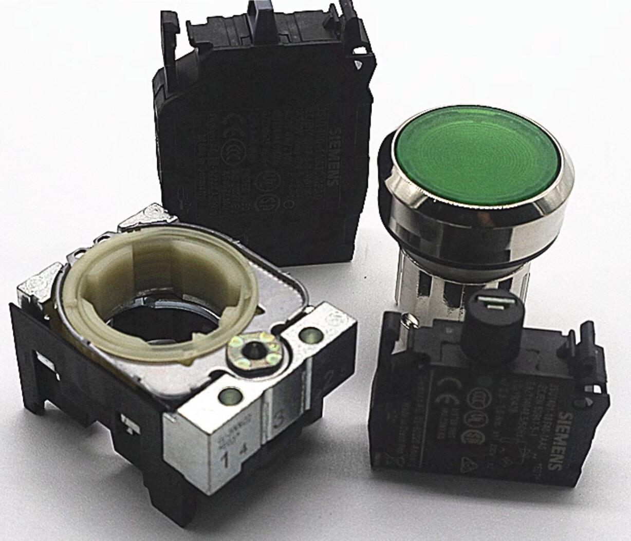 ILLUMINATED PUSHBUTTON. GREEN