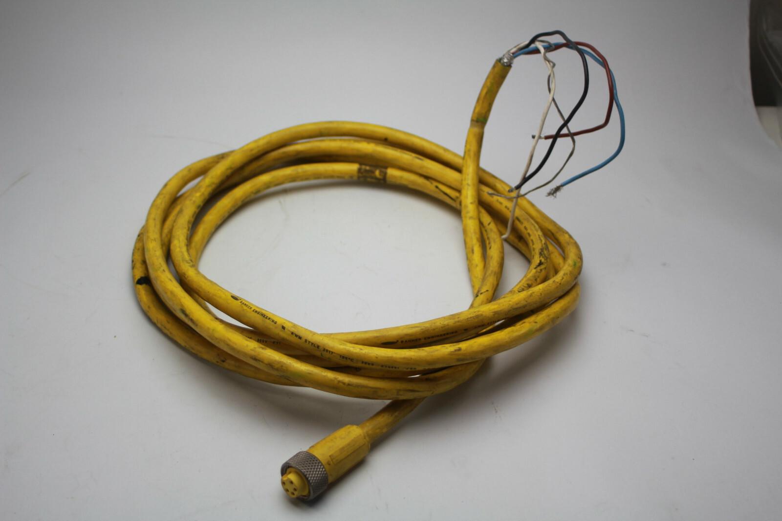 MACHINE- & PERIMETER-Guard Cable, Length: 15 m (50 ft), Wire: 16 gage, Termination: 5 pin Mini-Style Female