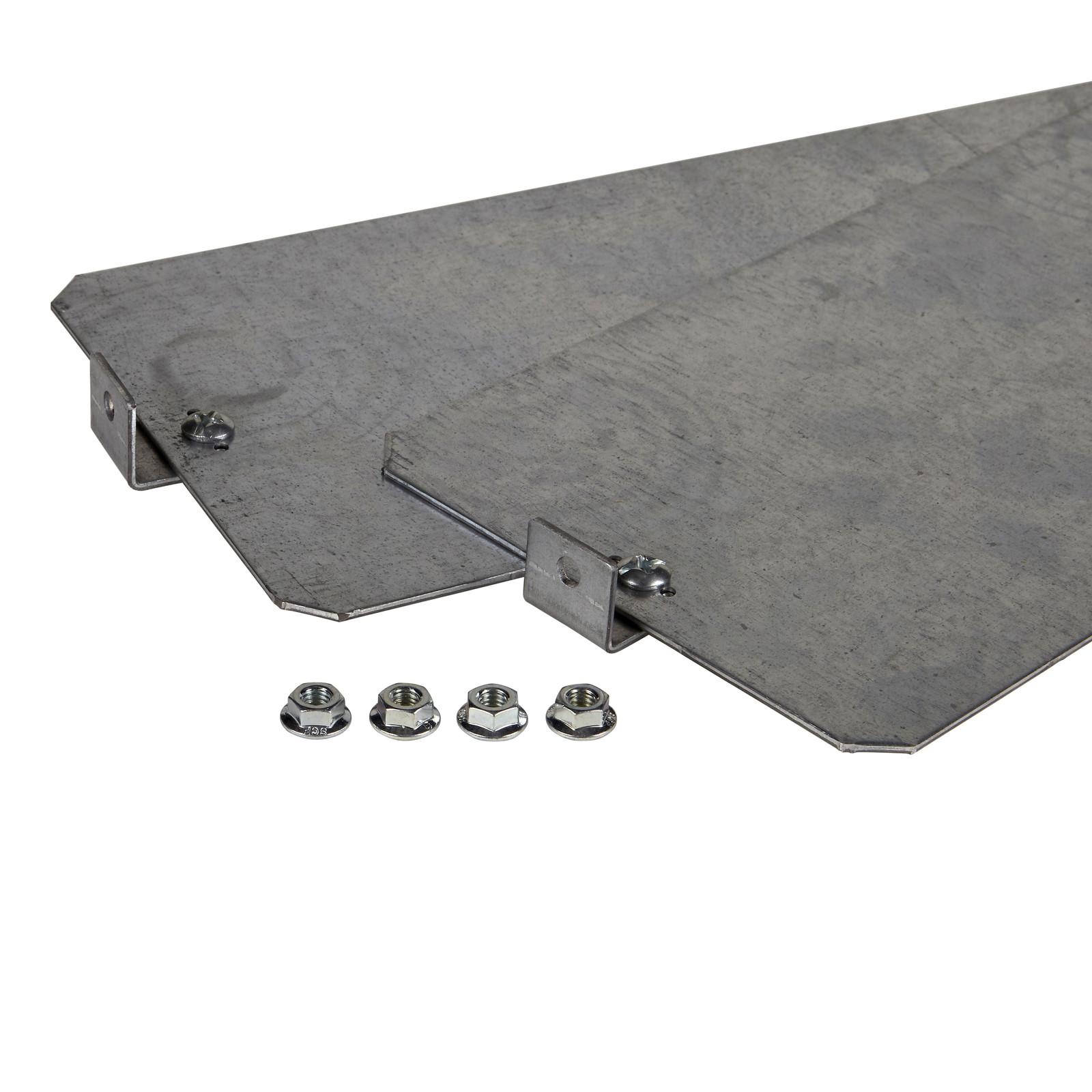Mount plate galvanised steel for DLP height=1raw in PLAenclosure W500mm