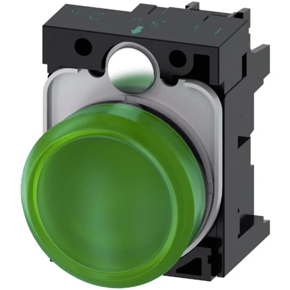 INDICATOR LIGHT, LED GREEN 24V AC/DC
