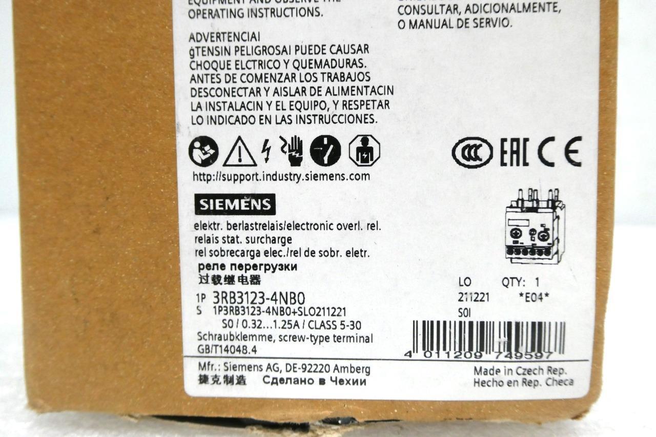 OVERLOAD S.S. CL5-30 S0 0.32-1.25A SCREW