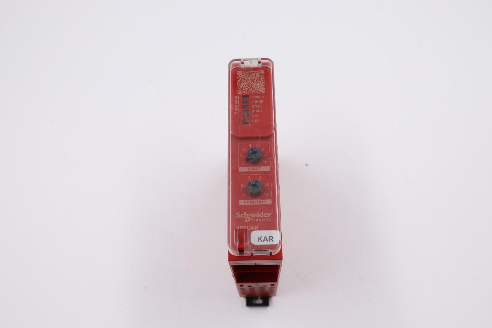 safety module, Harmony XPSU, Cat 1, potential free 2 NC, NO NC, 2 PNP, 48 to 240V AC or DC, screw