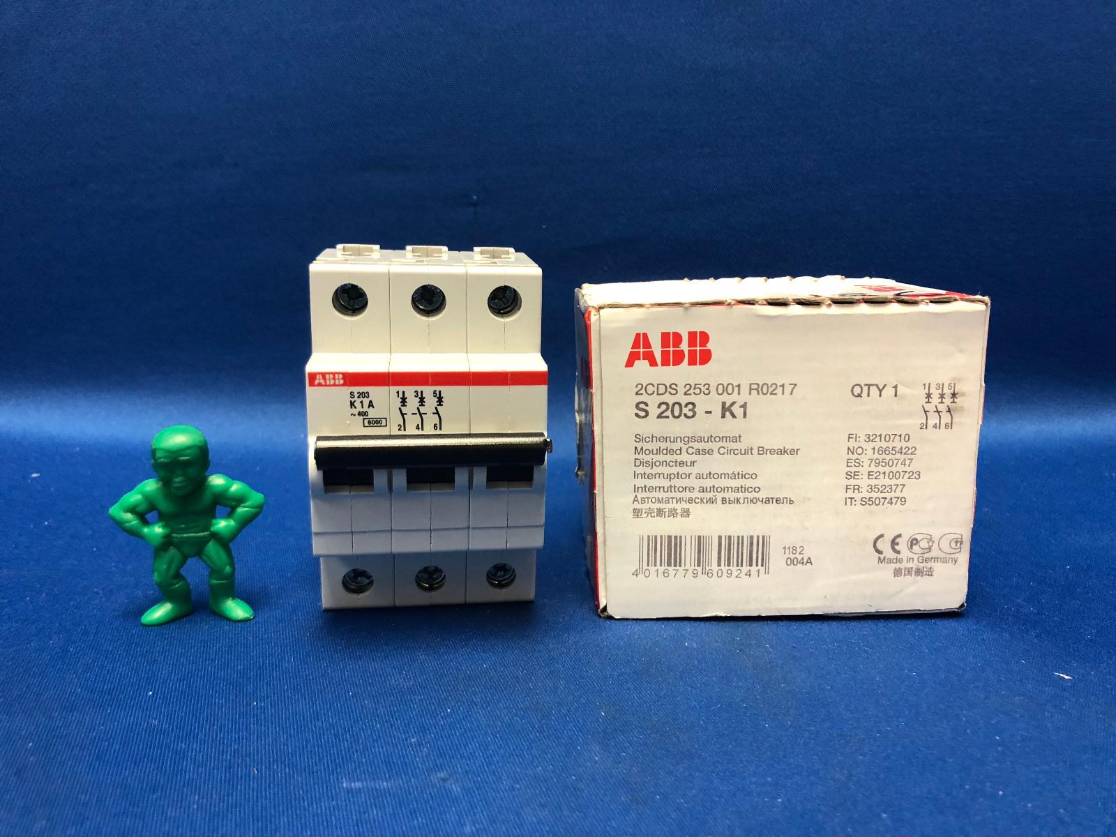S203-K1 Miniature Circuit Breaker - 3P - K - 1 A