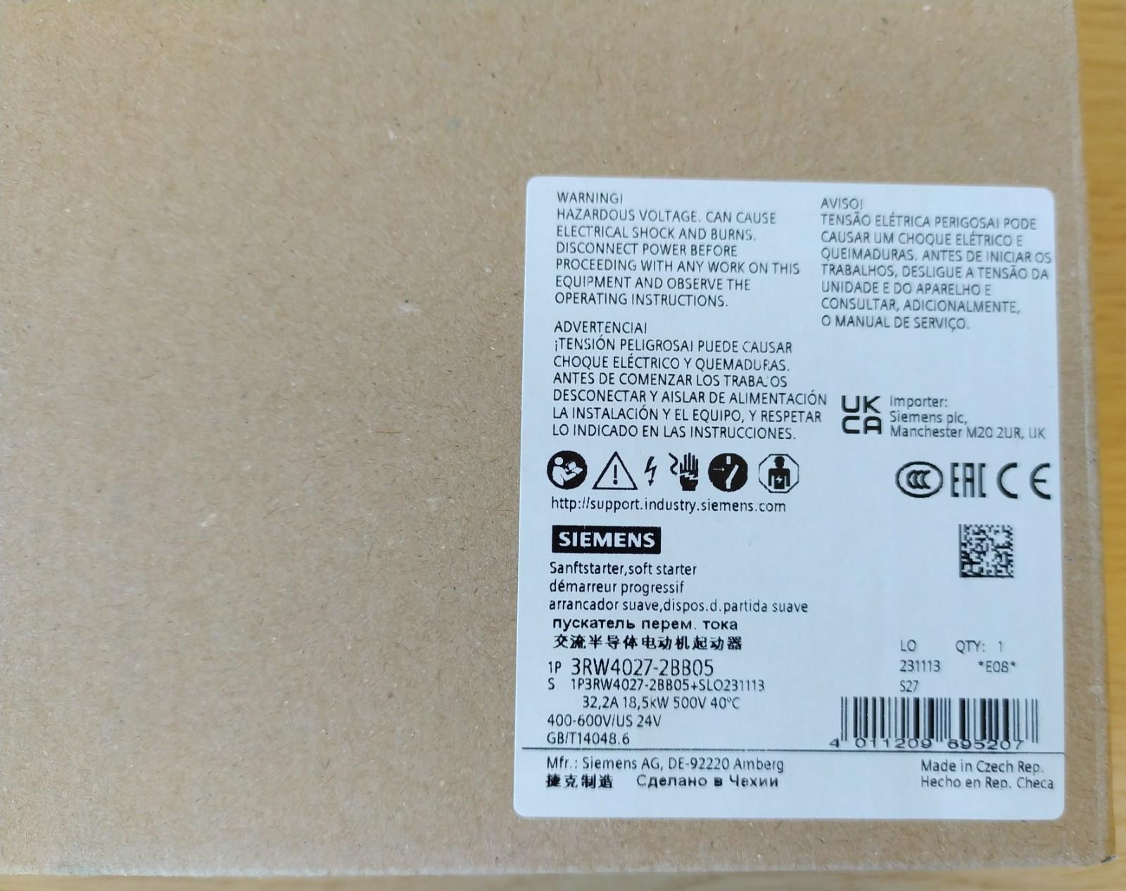 SOFTSTART, 29A, 7.5/7.5/20HP, 24V, SPRNG