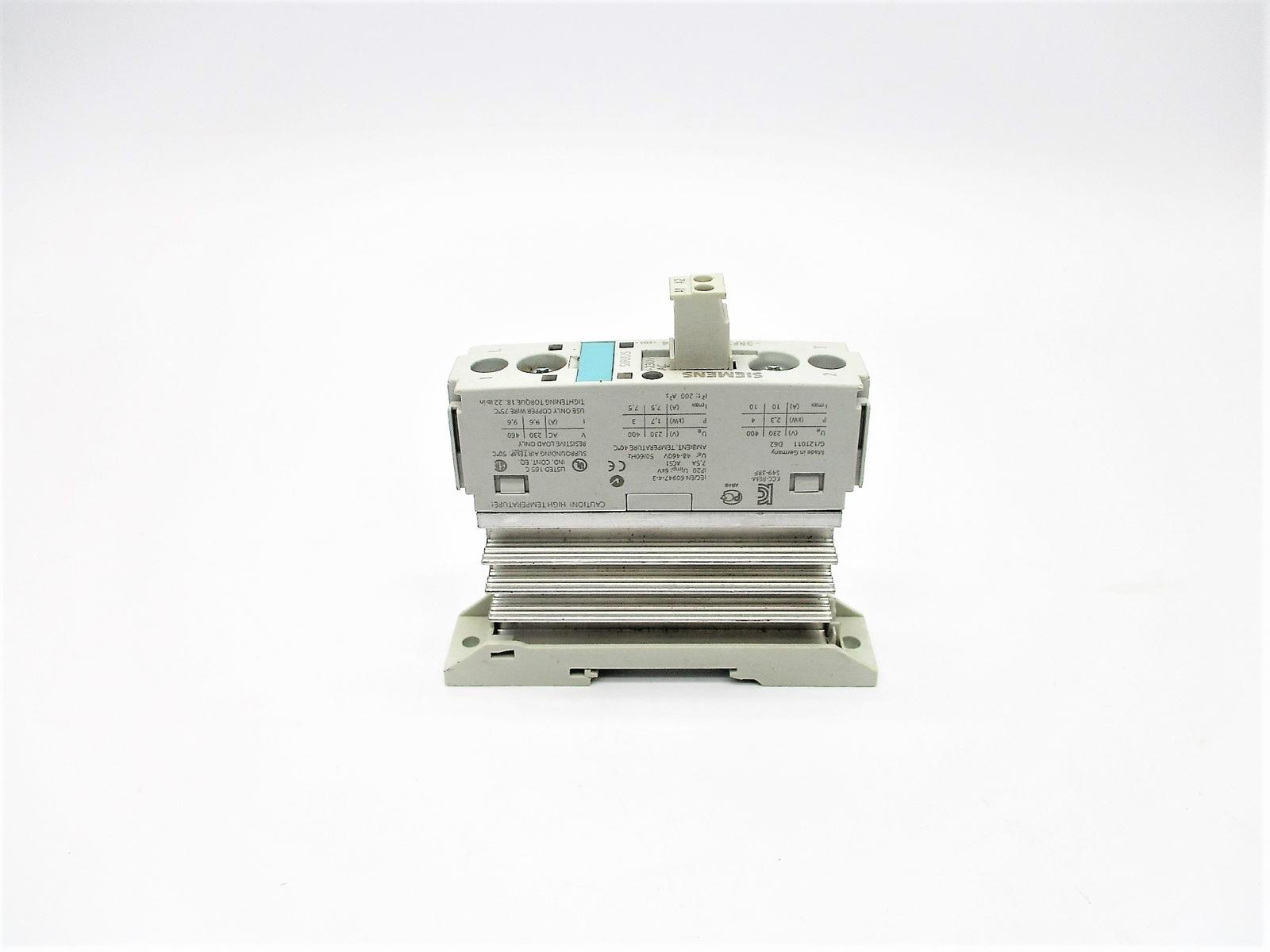 230/460V, 22MM SSZP CON, 10A, SCRW, 110/230V