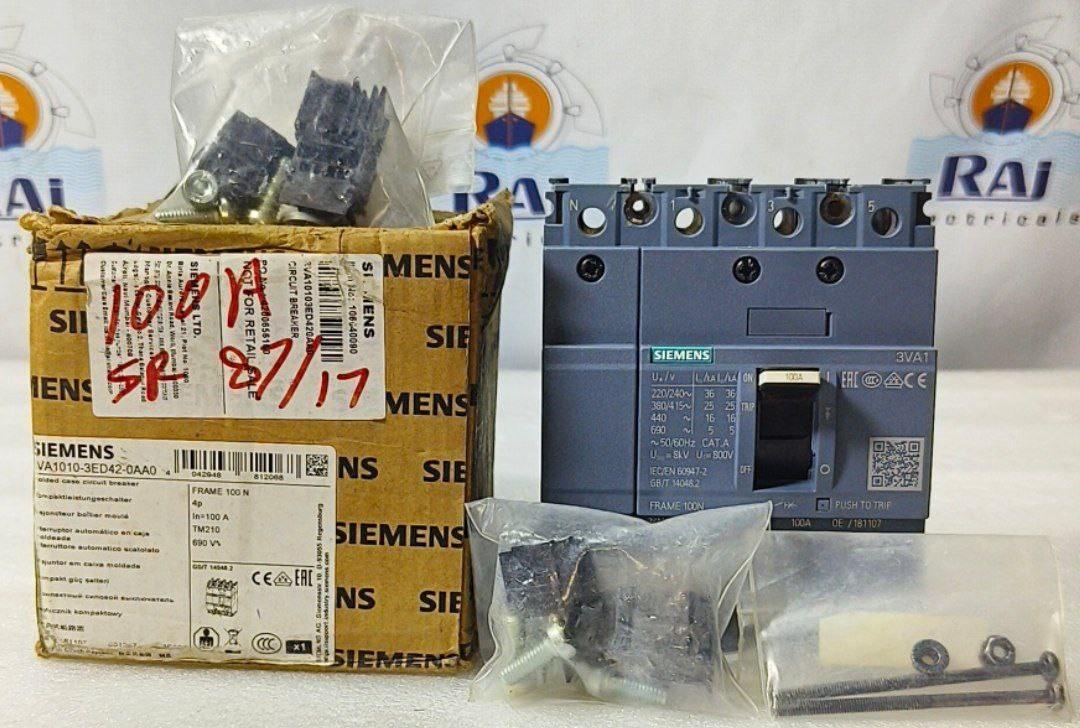 BRKR 3VA10 4P 100A 25KA FTFM NUT