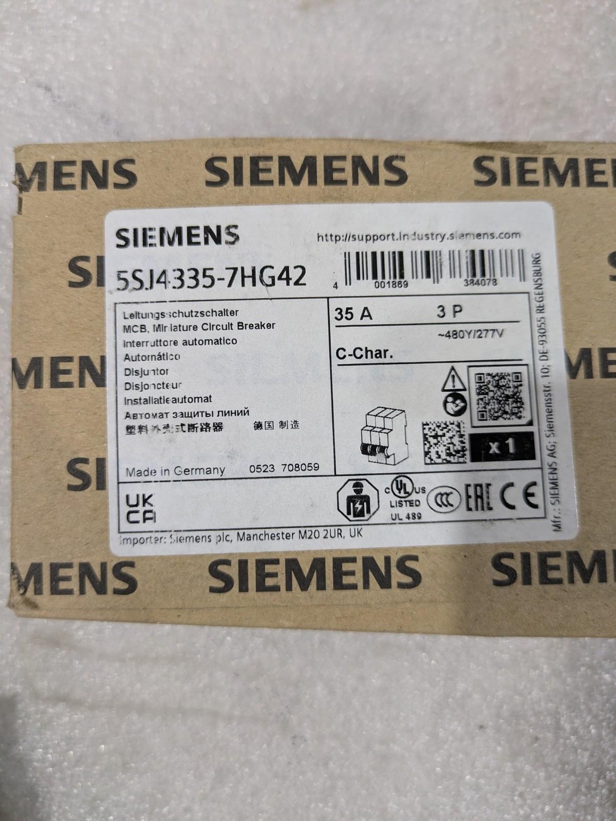 MCB 5SJ4 3P 480/277 35A 10K C-TRIP