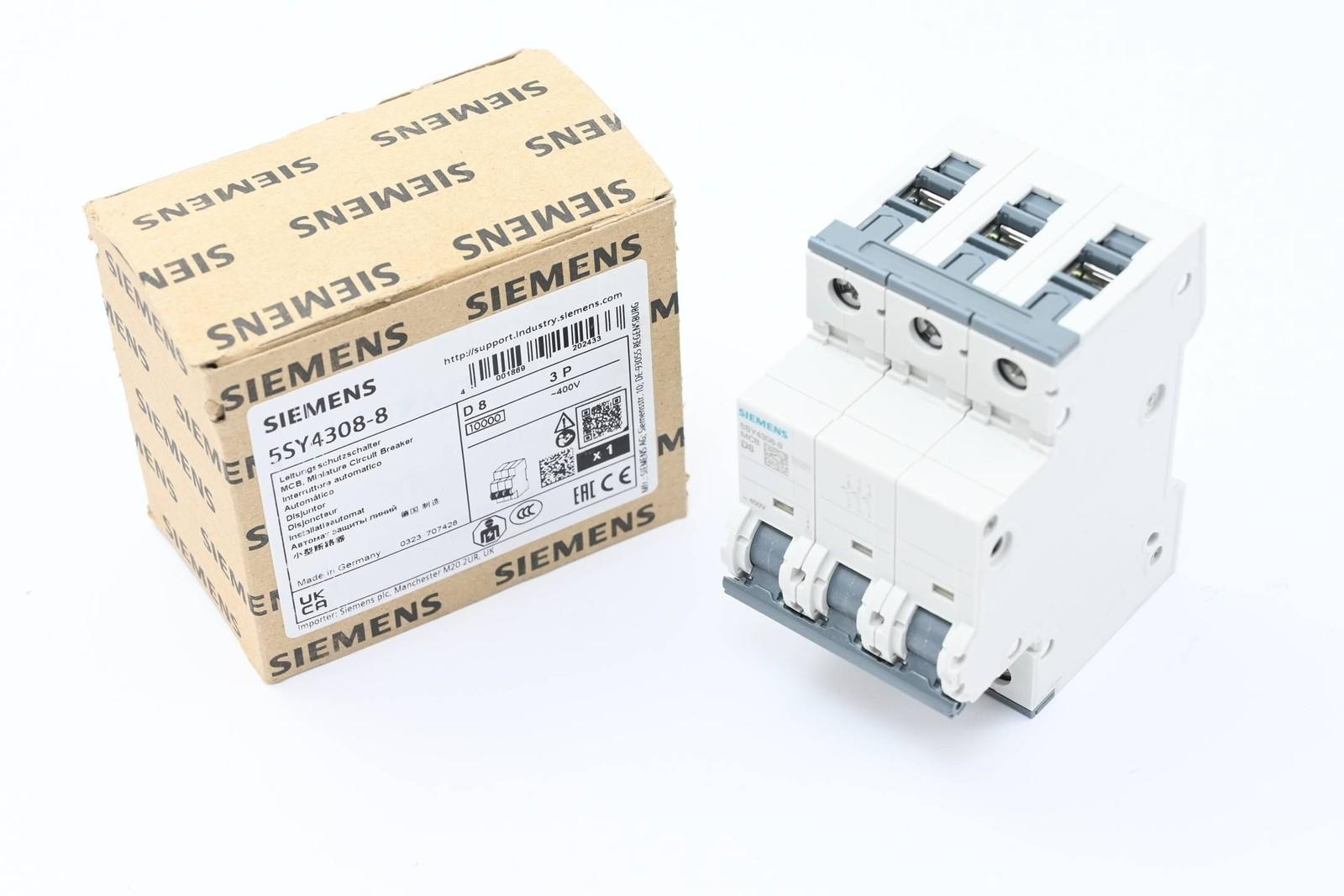 SUP PTOR 5SY4 3P 480V 8A 5K D-TRIP