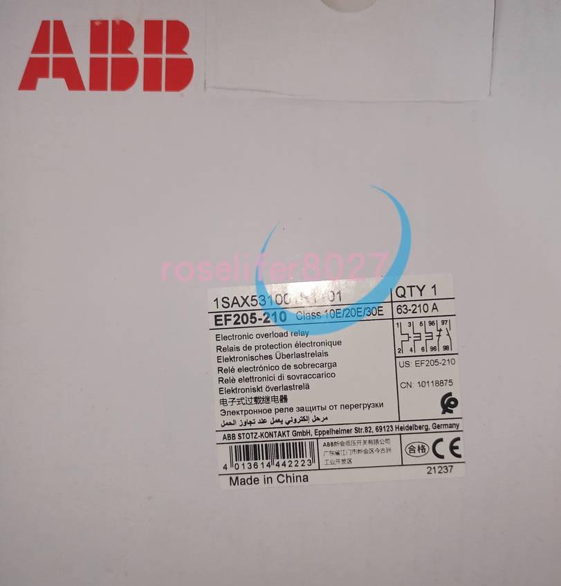 EF205-210 Electronic Overload Relay 63 ... 210 A