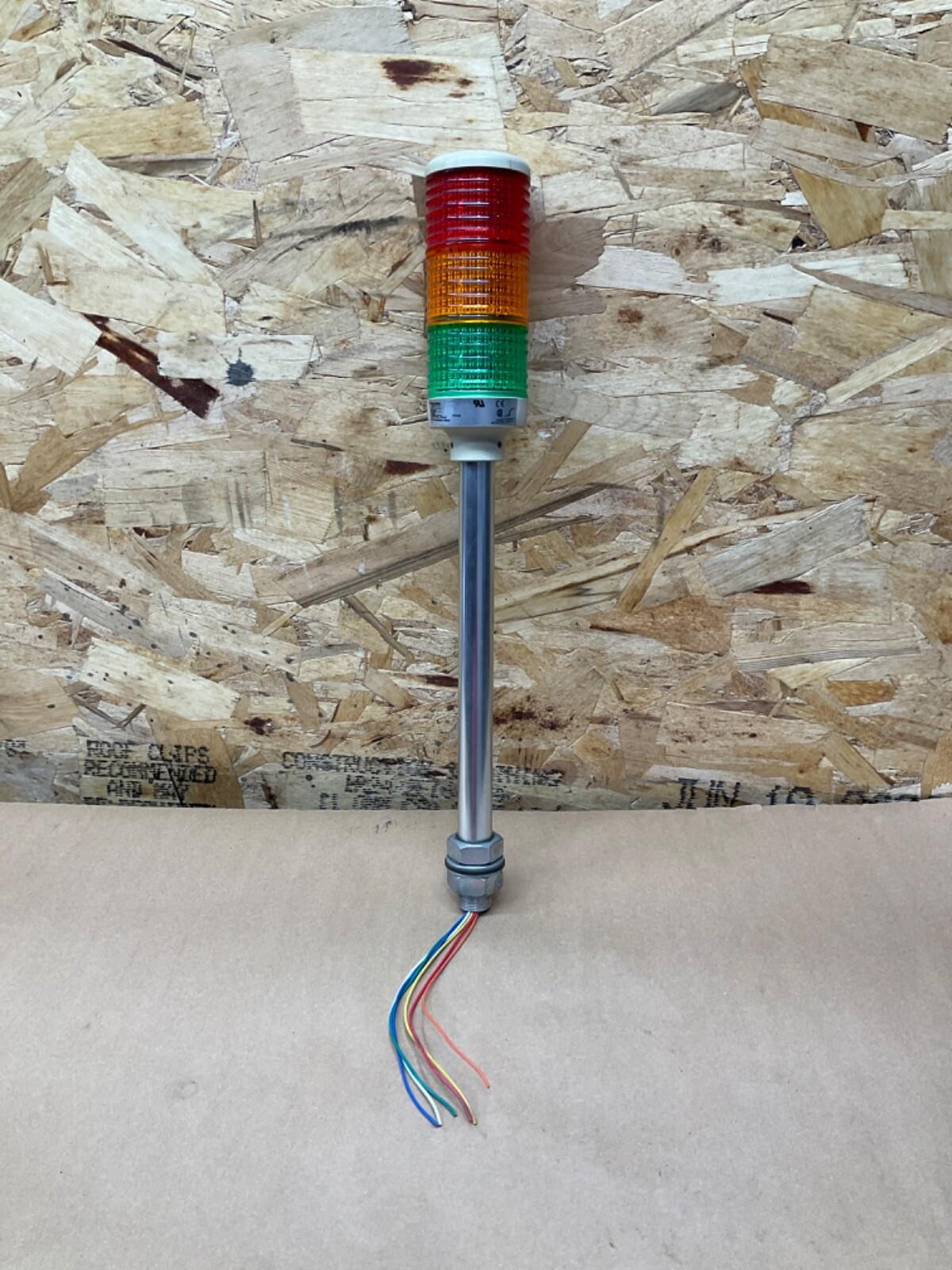 Monolithic precabled tower light, Harmony XVC, plastic, red orange green, 60mm, tube mounting, steady, IP23, 24V AC DC
